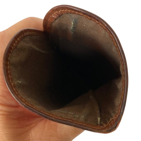 Vintage Dooney & Bourke All-Weather Leather Eyeglasses Holder Pouch Red Brown - Picture 4 of 4